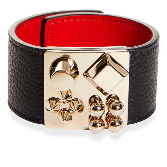 Christian Louboutin Jewelry Christian Louboutin Carasky Studded Leather Bracelet Poshmark